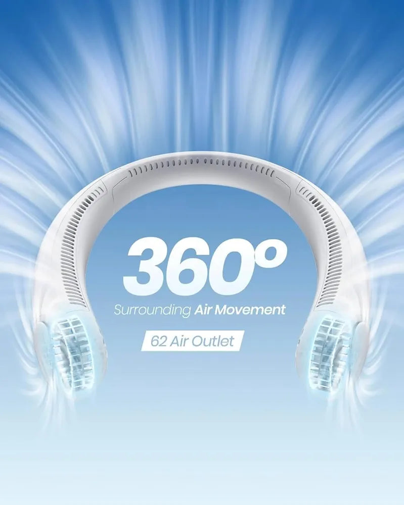 Neck Fan: Portable, Bladeless, and Rechargeable - Perfect for Summer
Regular