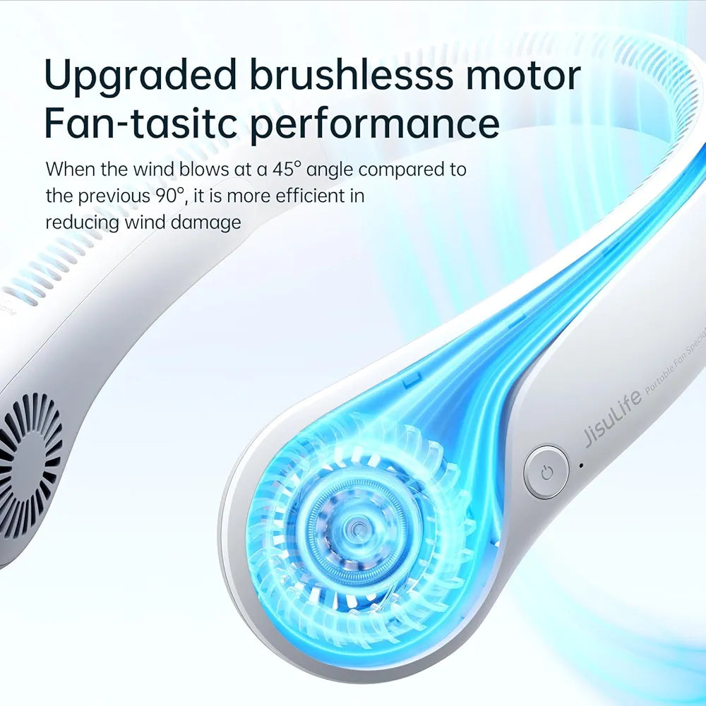 Neck Fan: Portable, Bladeless, and Rechargeable - Perfect for Summer
Regular